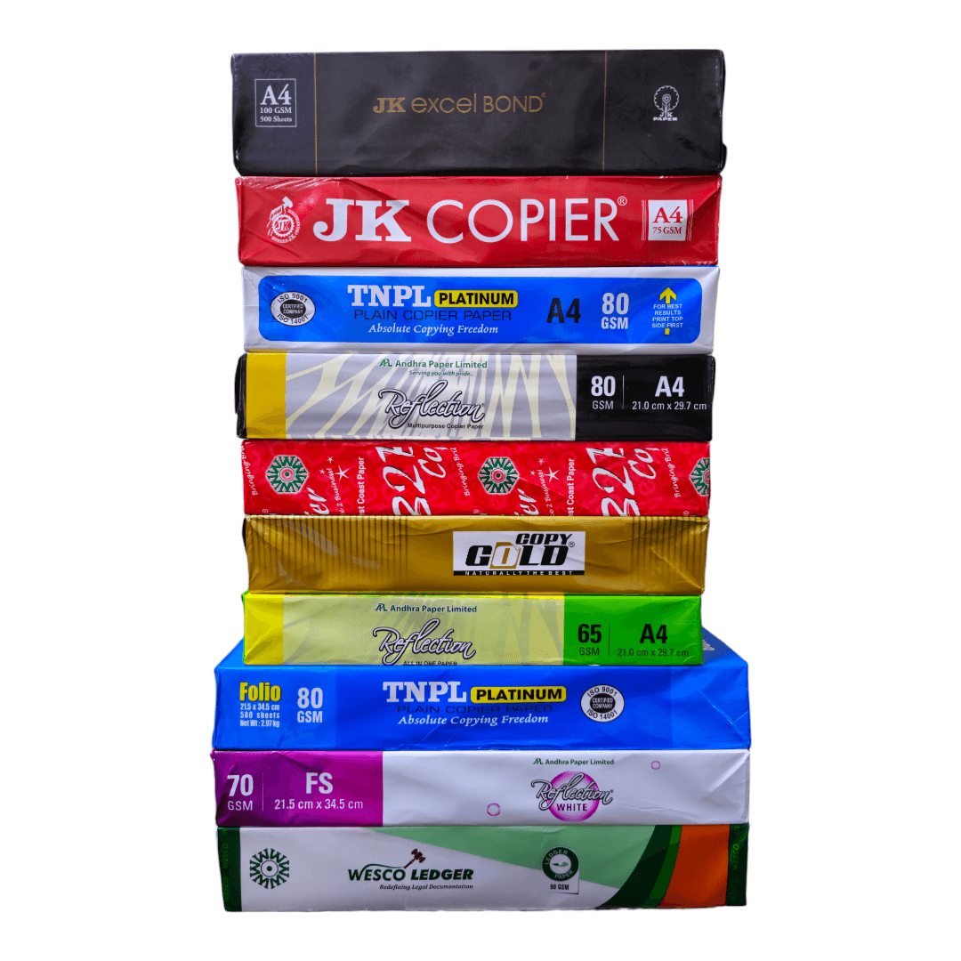 Papers available at More Copy Systems, Ernakulam